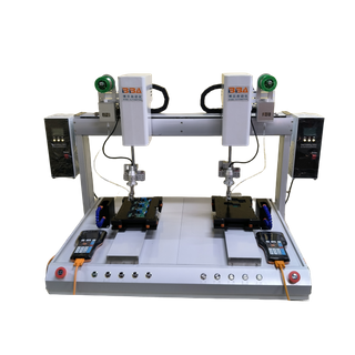 Cabeças de solda dupla soluções de soluções de solda robótica Sistema de alimentação dupla robô de solda automática