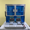 Máquina de solda automática de grau industrial com cobertura de segurança e sistema de alimentação de estanho, usado na montagem de PCB