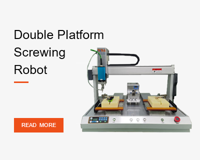 Plataforma dupla parafusando robô