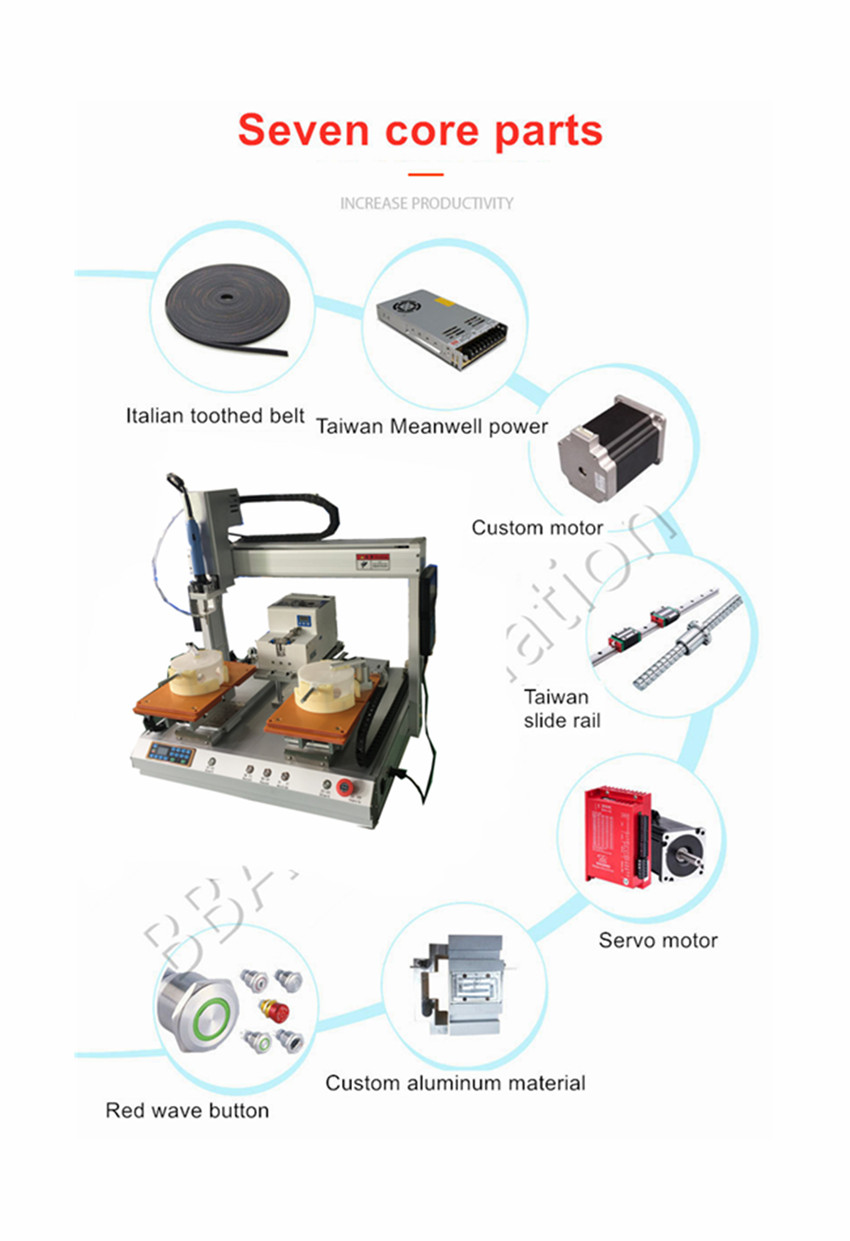 M&aacute;quina de montagem do parafuso do ventilador