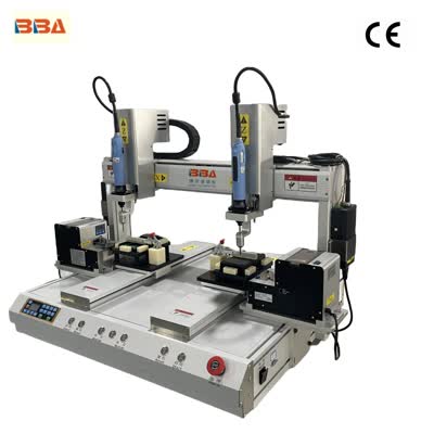 Máquina de travamento de parafuso de mesa com sistema de posicionamento e detecção de erros para produção de LED