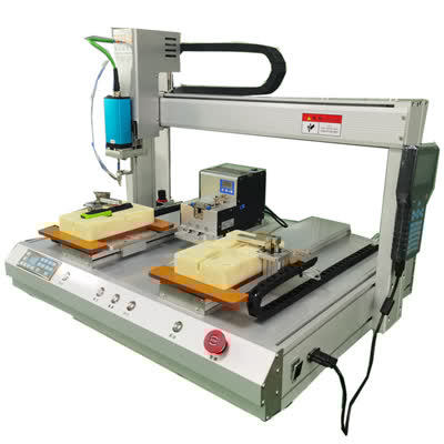 Sistema de travamento de parafuso de alta velocidade para produção de LED com trocador automático de bits