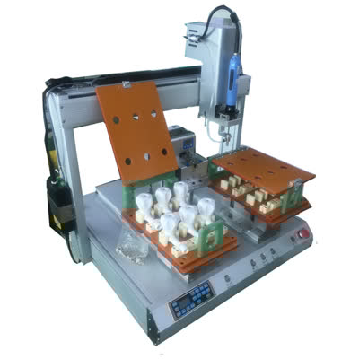 Sistema de chave de fenda servo de alta precisão para produção industrial com trocador de bits automático