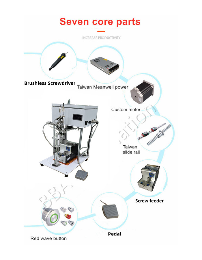 M&aacute;quina de chave de fenda el&eacute;trica com alimentador de parafuso