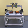 Equipamento de chave de fenda de alta precisão de alta precisão com mecanismo de alimentação de parafuso automático duplo e cabeças de motorista duplo para aplicações de fixação industrial em configurações de fábrica