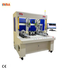 Máquina de montagem de inserção de rosca de visão de cabeça dupla tipo gabinete, máquina automática de inserção de helicoil M3 para fundição sob pressão de alumínio