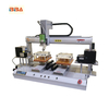 Robô de aparafusamento duplo servo de mesa personalizado; máquina de aparafusar de alta velocidade e estação dupla para caixas plásticas de controle remoto de pequenos eletrodomésticos; Máquina de aparafusar PCB.