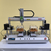 Robô de aparafusamento duplo servo de mesa personalizado; máquina de aparafusar de alta velocidade e estação dupla para caixas plásticas de controle remoto de pequenos eletrodomésticos; Máquina de aparafusar PCB.