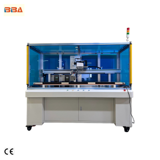 Máquina de solda automática de cabeça dupla tipo gabinete para plugue de alimentação PDU Robô de solda automática de estação dupla para soquete PDU e soldagem de plugue Fabricante chinês